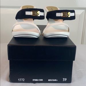 Dolce &Gabbana black and white heels.